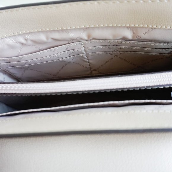 Michael Kors Mott L Xbody Leather Bag Bisque - Picture 7 of 8